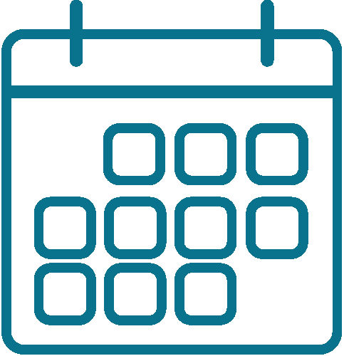 Illustration calendrier bleu