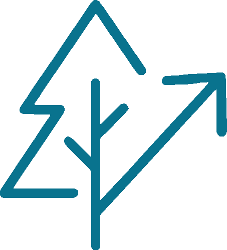 Illustration sapin bleu